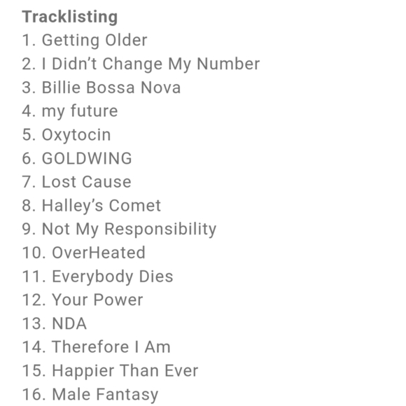 Billie Eilish Happier Than Ever Cassette Tape in Blue From Urban Outfitters NWT - Picture 2 of 2